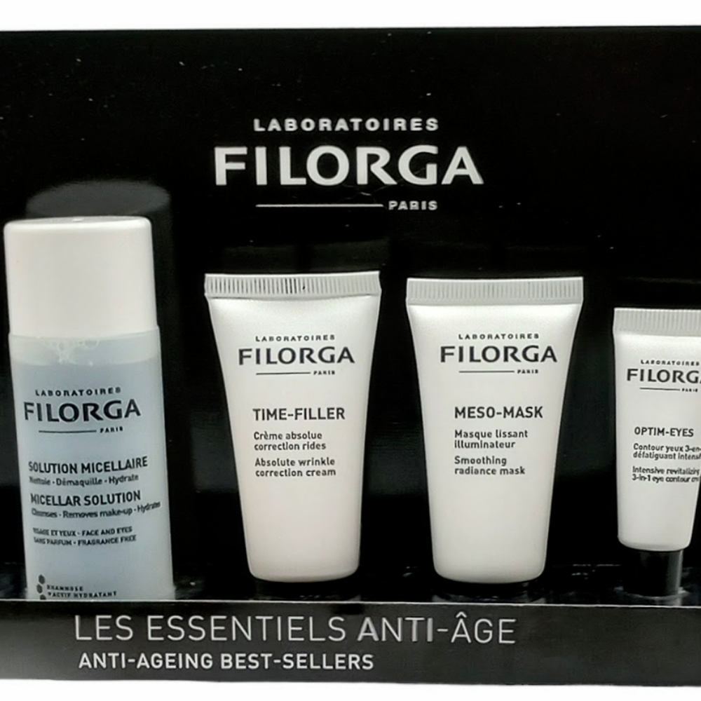 FILORGA Paris Best Sellers 4pc Travel Set in Clear Zip Pouch